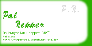 pal nepper business card